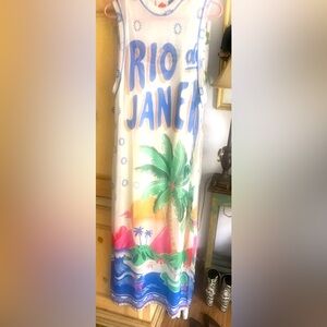 Tropical Rio de Janeiro Graphic Dress